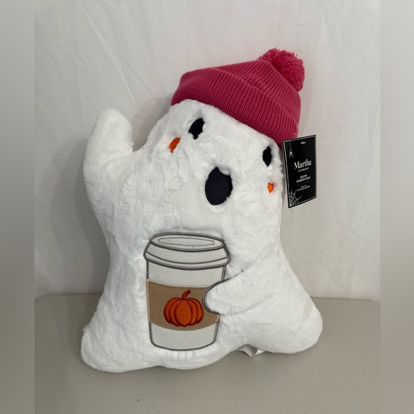 Martha Stewart Ghost Latte Beanie Hat Pillow - Picture 1 of 6